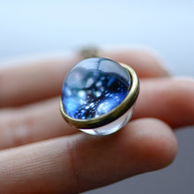 Load image into Gallery viewer, Galaxy Double Sided Pendant Necklace